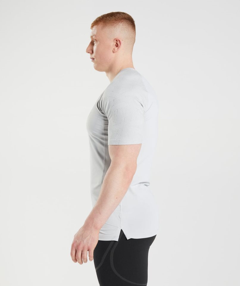 Men's Gymshark 315 T-Shirts Light Grey | CA DA03N7